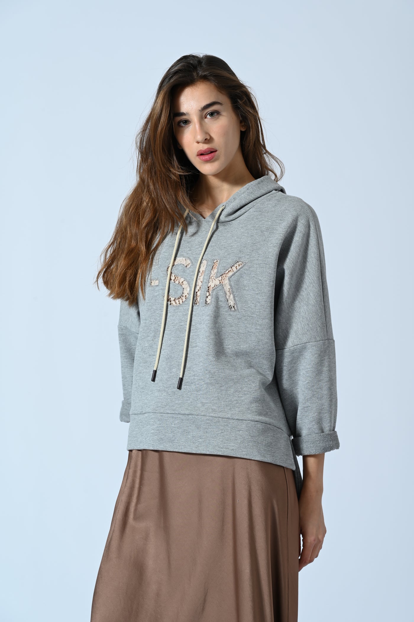 FELPA HOODIE LOGO PIZZO