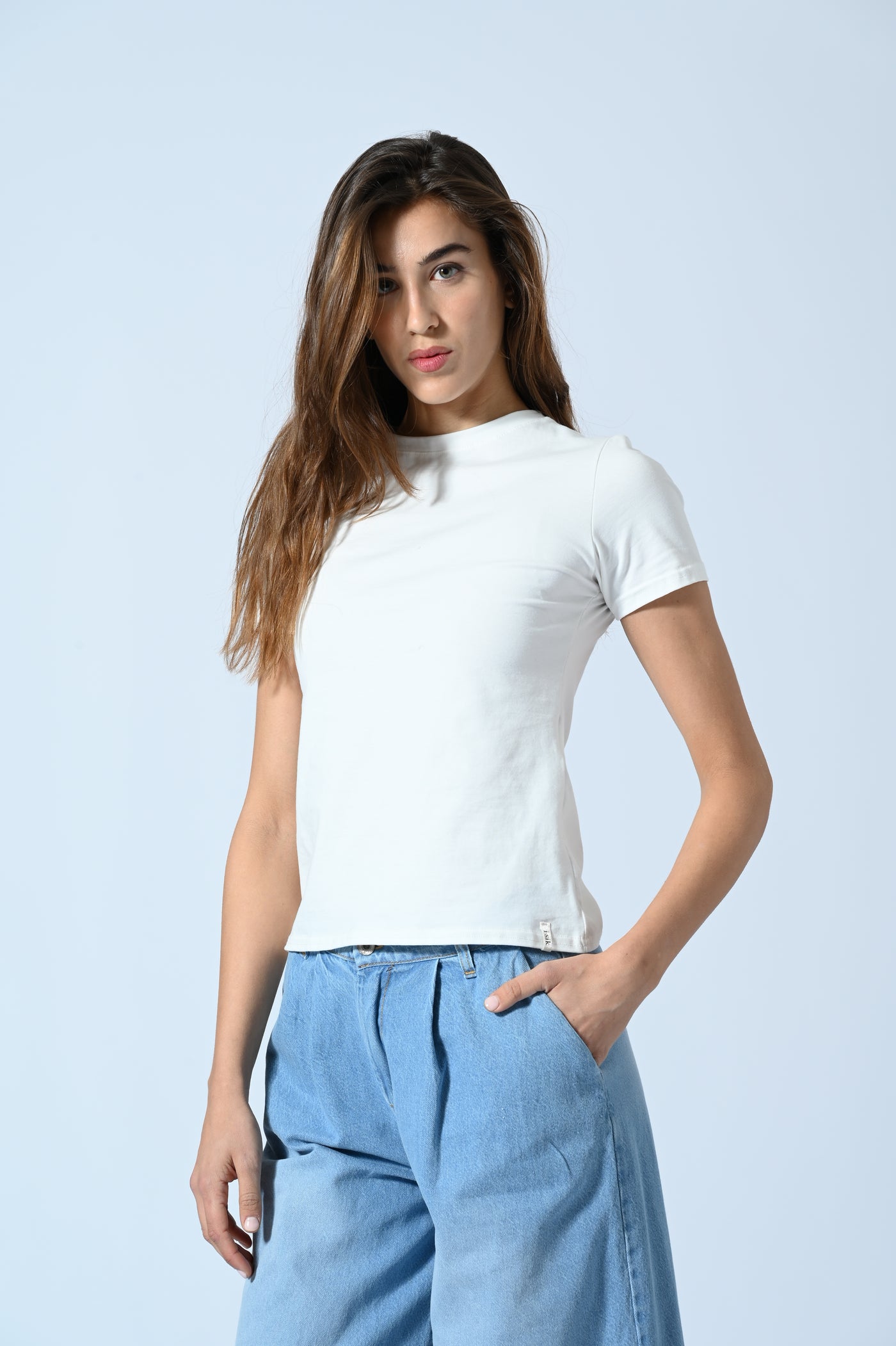 JEANS PINCE PALAZZO CROPPED