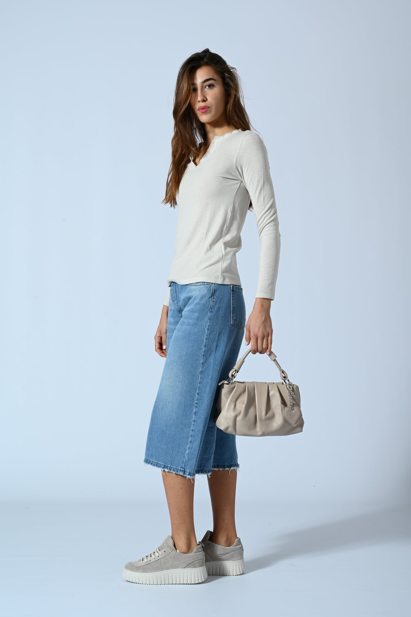 DENIM SUPER CROPPED