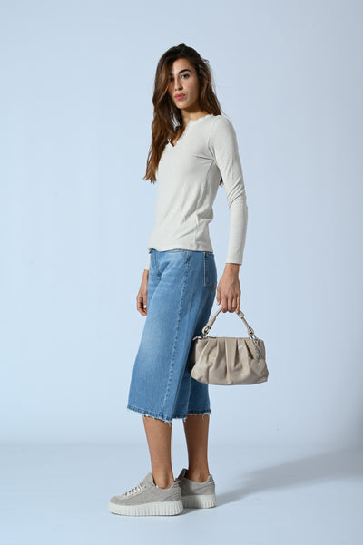 DENIM SUPER CROPPED