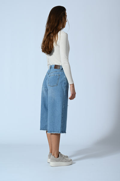 DENIM SUPER CROPPED