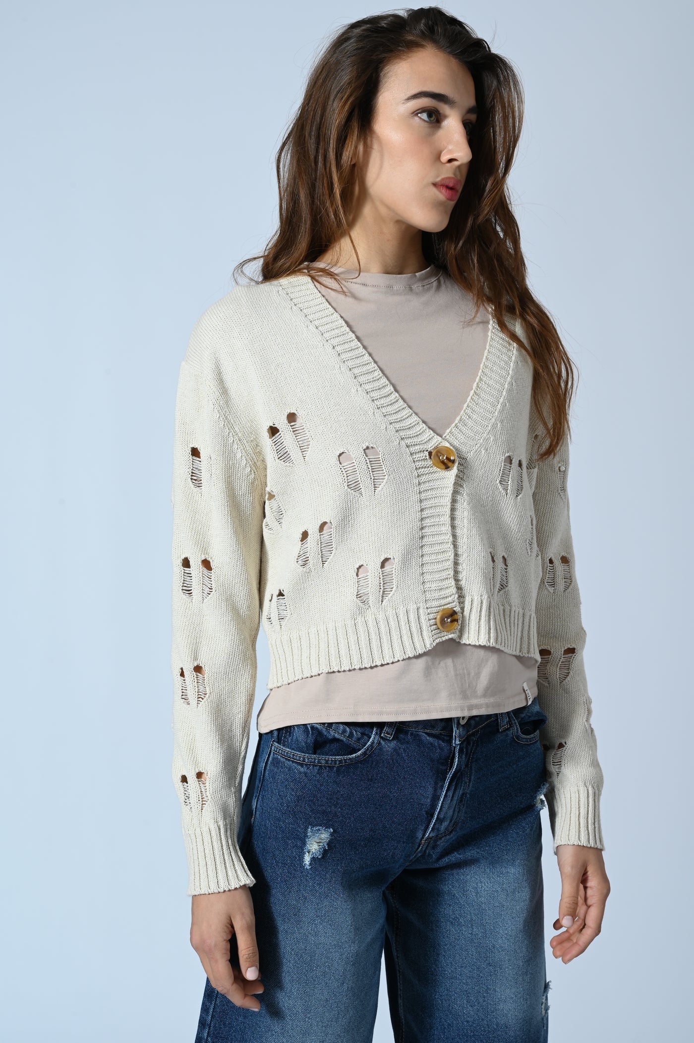 CARDIGAN CROP TRAF.