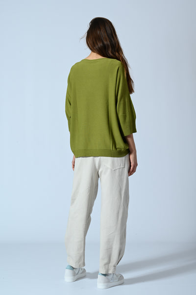 PANT. COTONE OVER FONDO PINCE