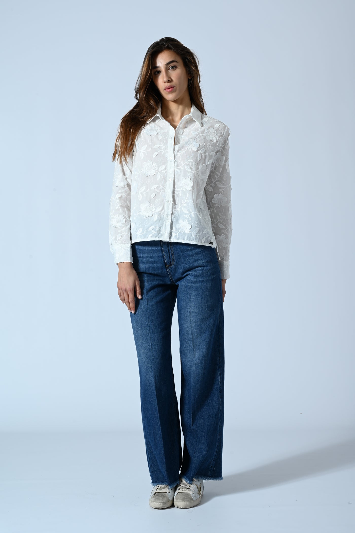 CAMICIA COTONE RICAMO