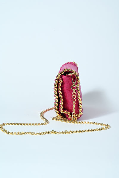 POCHETTE CATENA PELLE VINTAGE