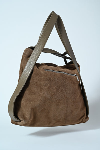 ZAINO/BAG VERA PELLE CAMOSCIO/NAPPA