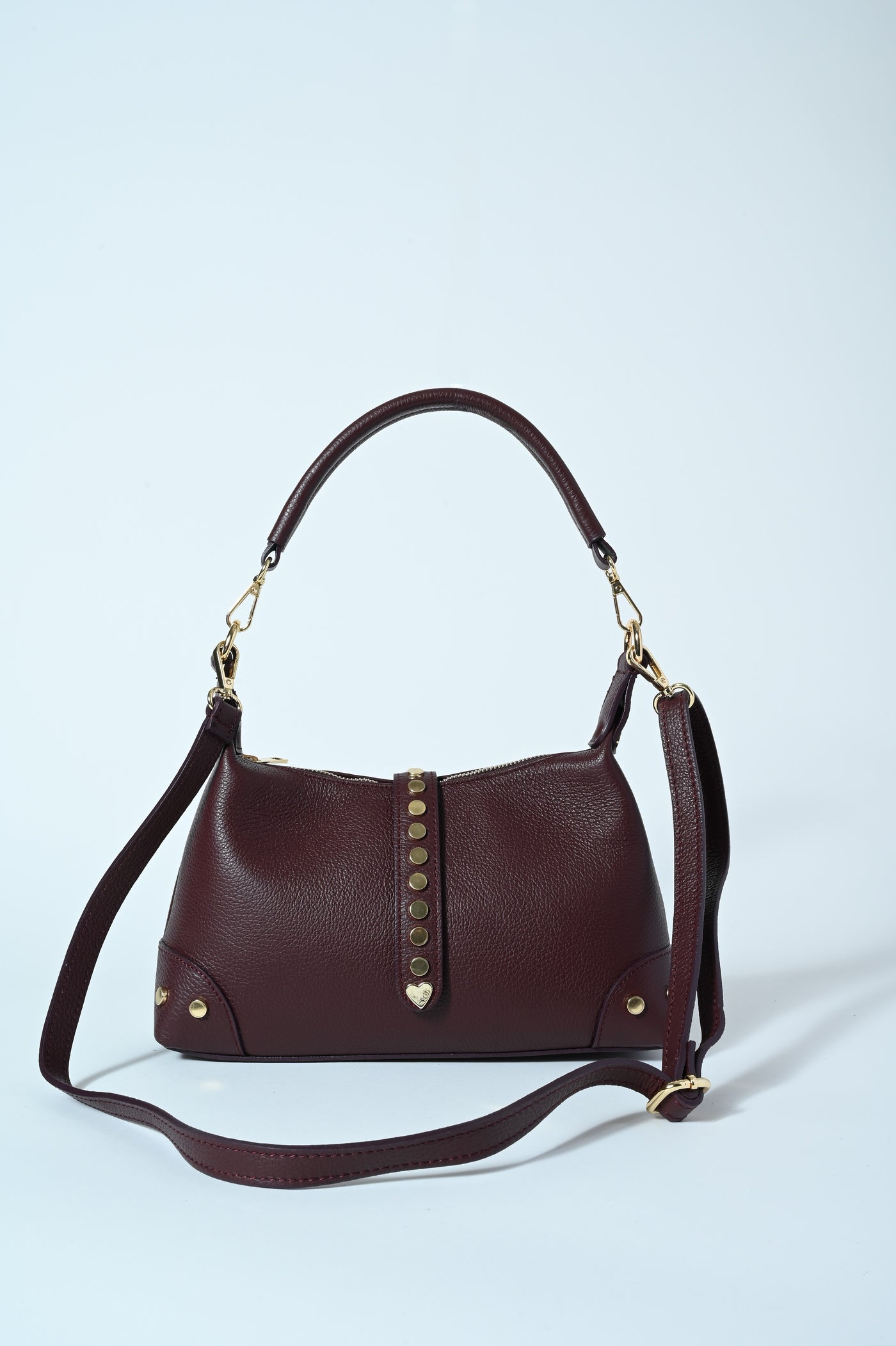 BORSA VERA PELLE BORCHIETTE