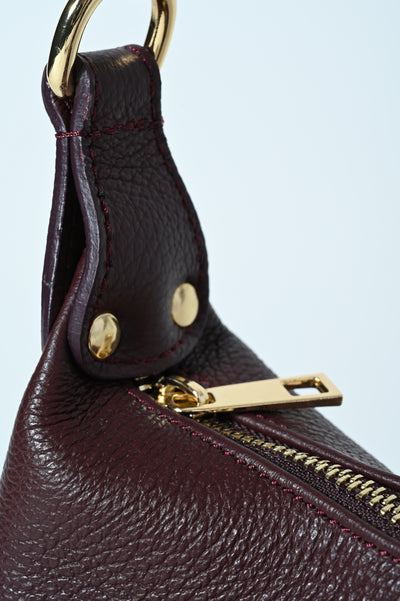 BORSA VERA PELLE BORCHIETTE