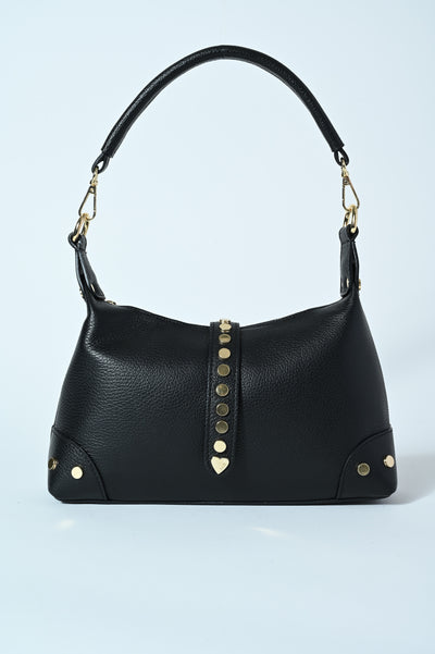 BORSA VERA PELLE BORCHIETTE