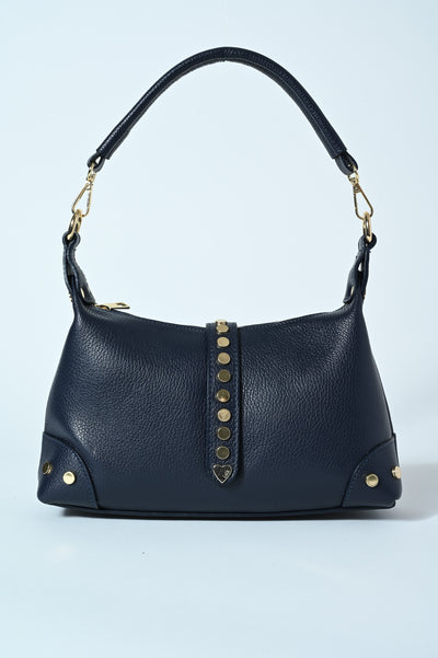 BORSA VERA PELLE BORCHIETTE