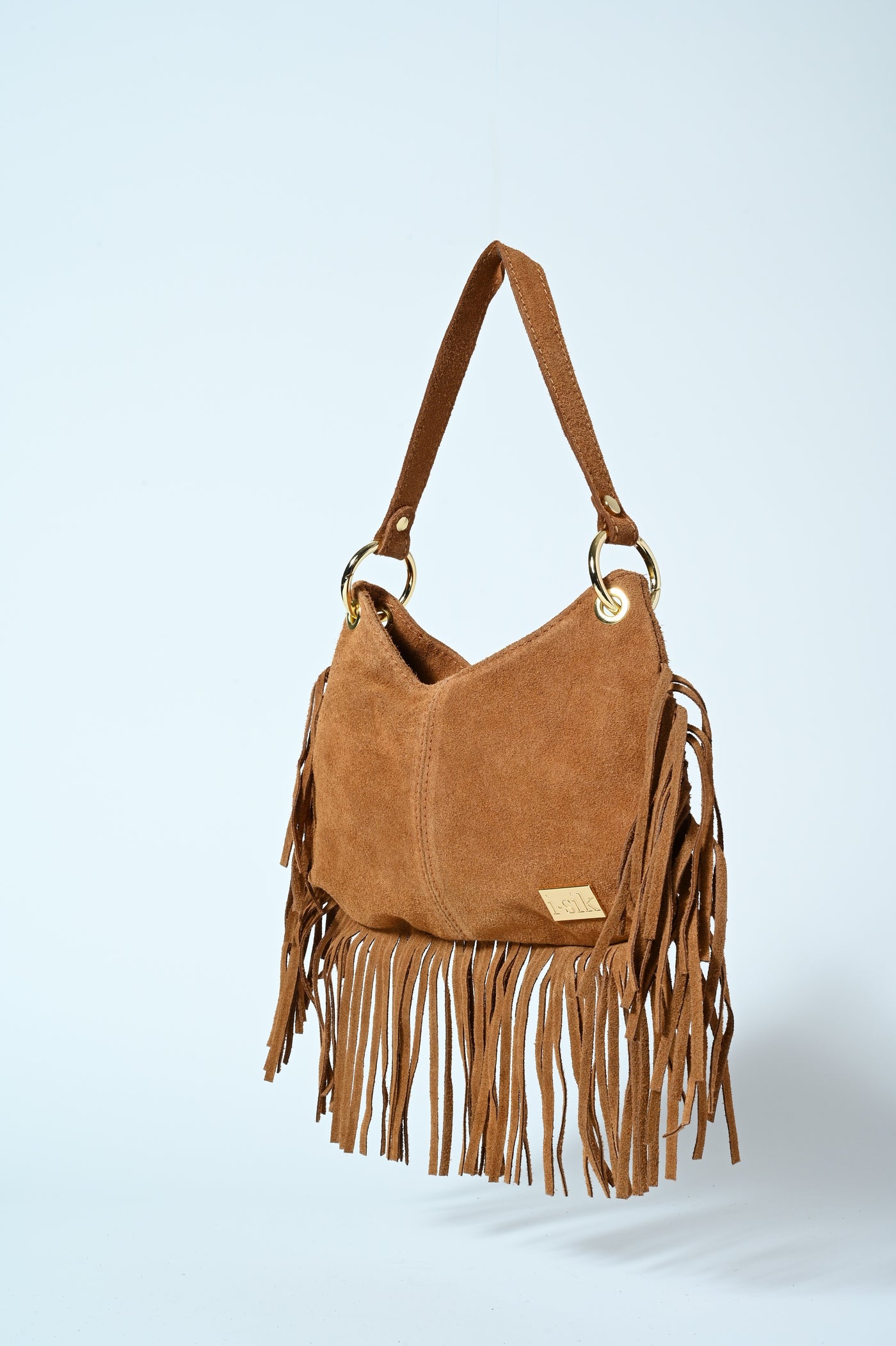 BORSETTA VERA PELLE CAM FRANGE