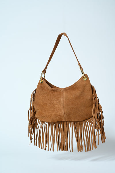 BORSETTA VERA PELLE CAM FRANGE