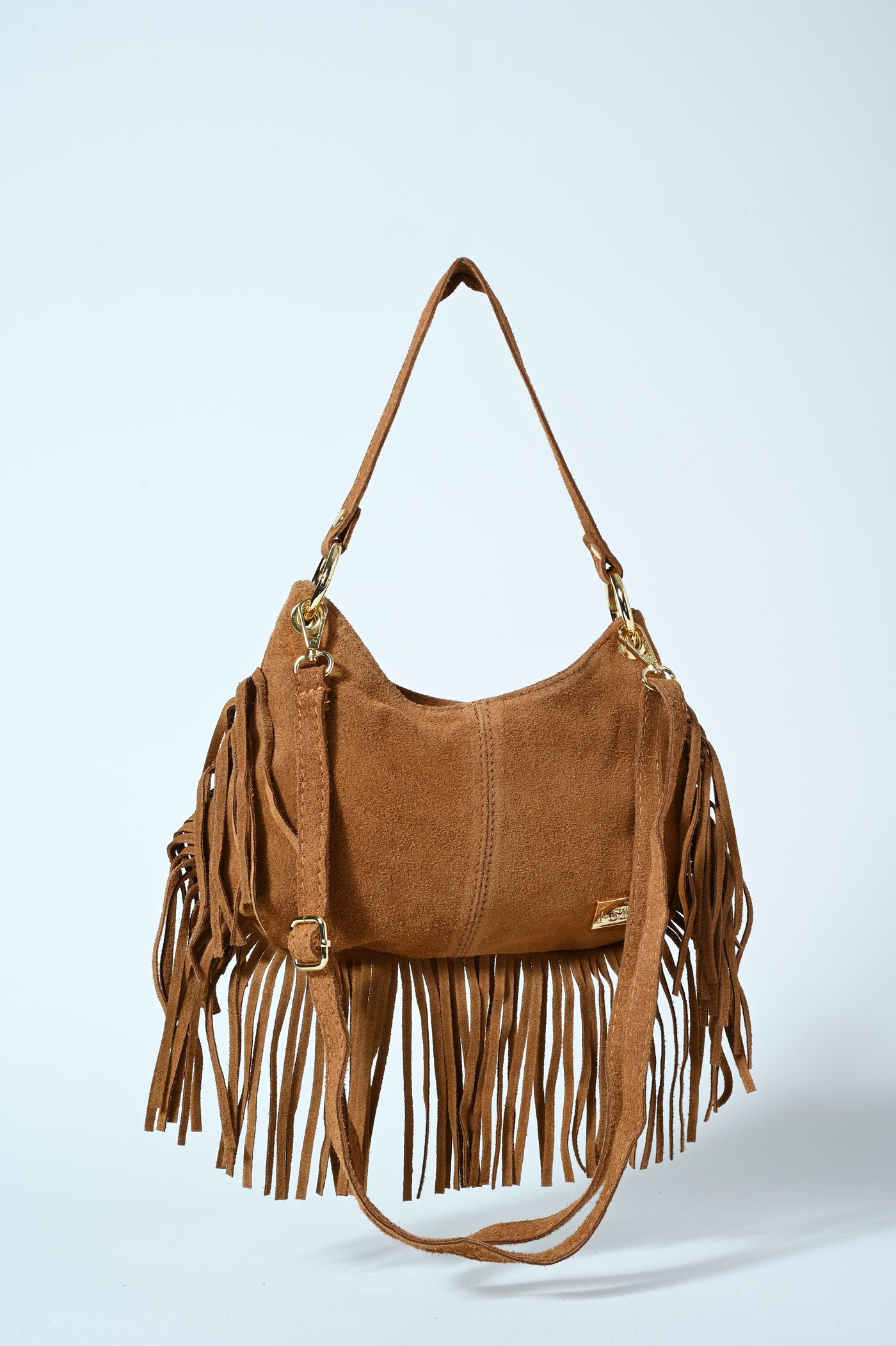 BORSETTA VERA PELLE CAM FRANGE