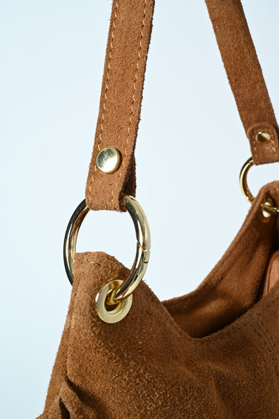 BORSETTA VERA PELLE CAM FRANGE