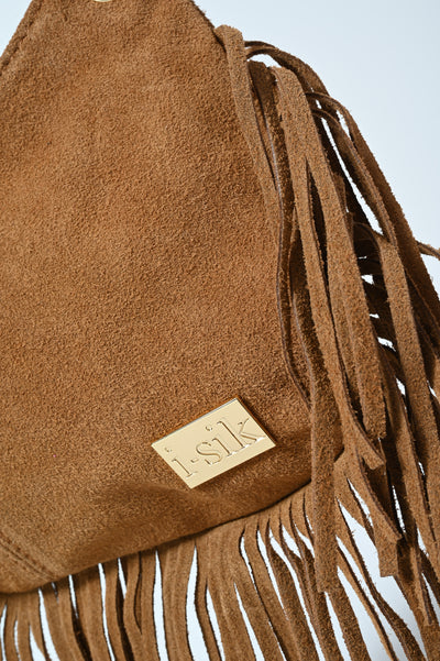 BORSETTA VERA PELLE CAM FRANGE