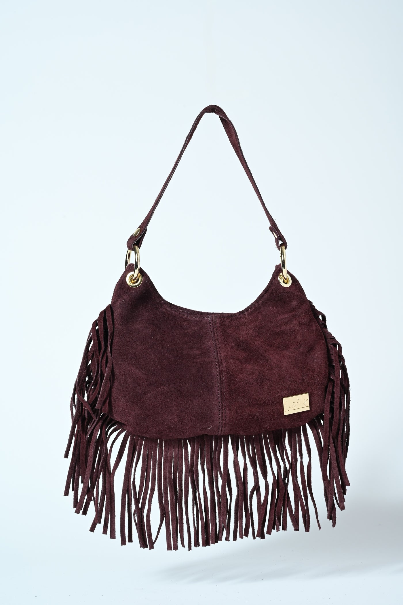 BORSETTA VERA PELLE CAM FRANGE