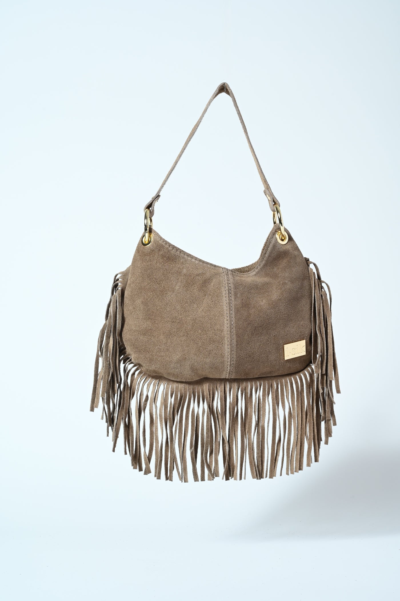 BORSETTA VERA PELLE CAM FRANGE