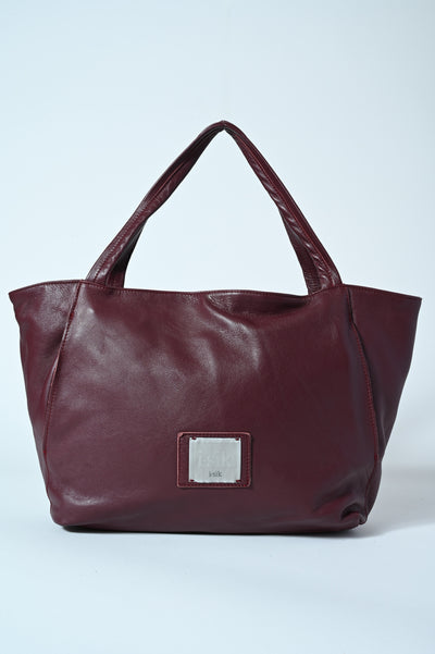 BORSA SHOPPER VERA PELLE MONTONE