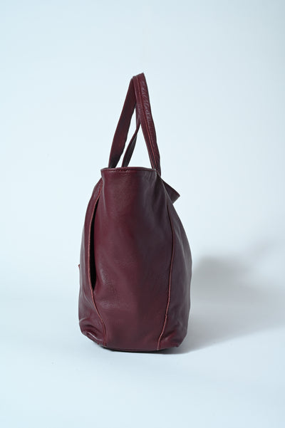 BORSA SHOPPER VERA PELLE MONTONE