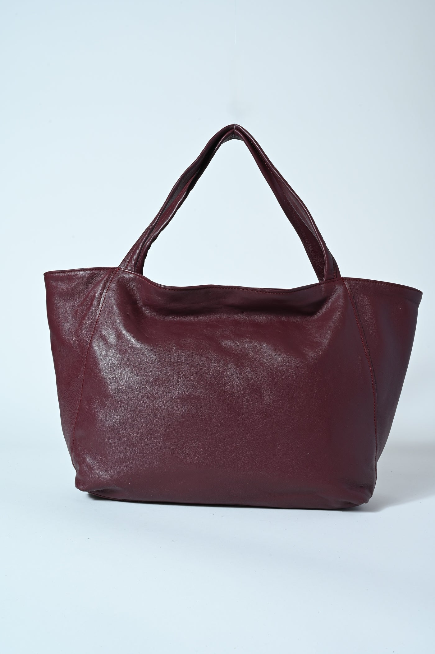 BORSA SHOPPER VERA PELLE MONTONE