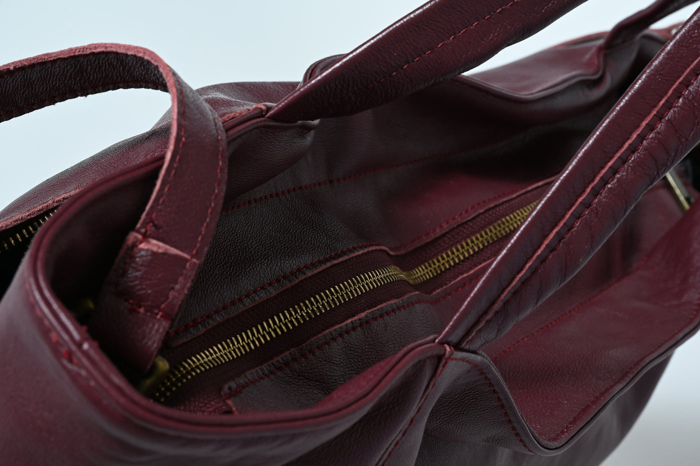 BORSA SHOPPER VERA PELLE MONTONE