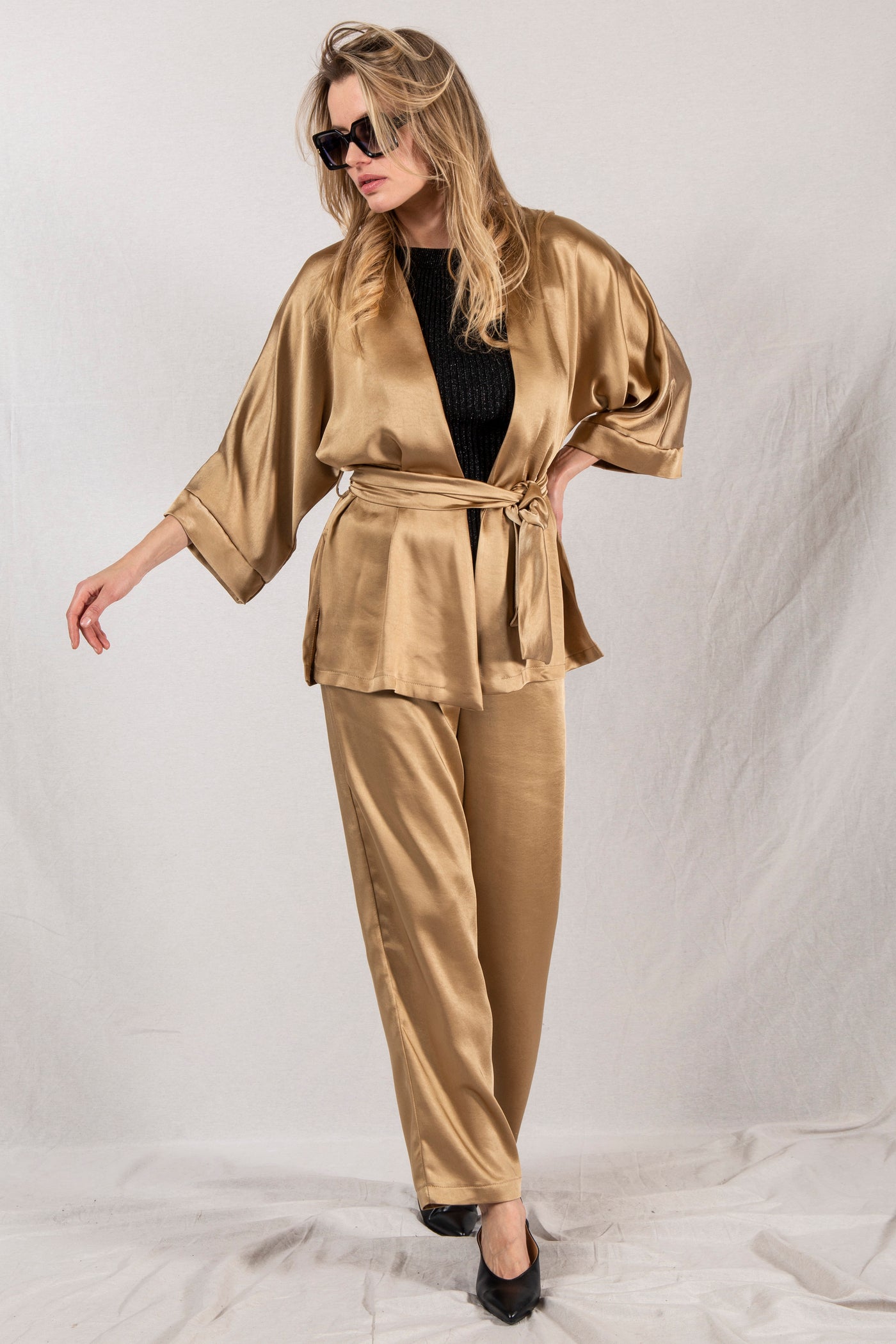 PANT. PALAZZO RASO