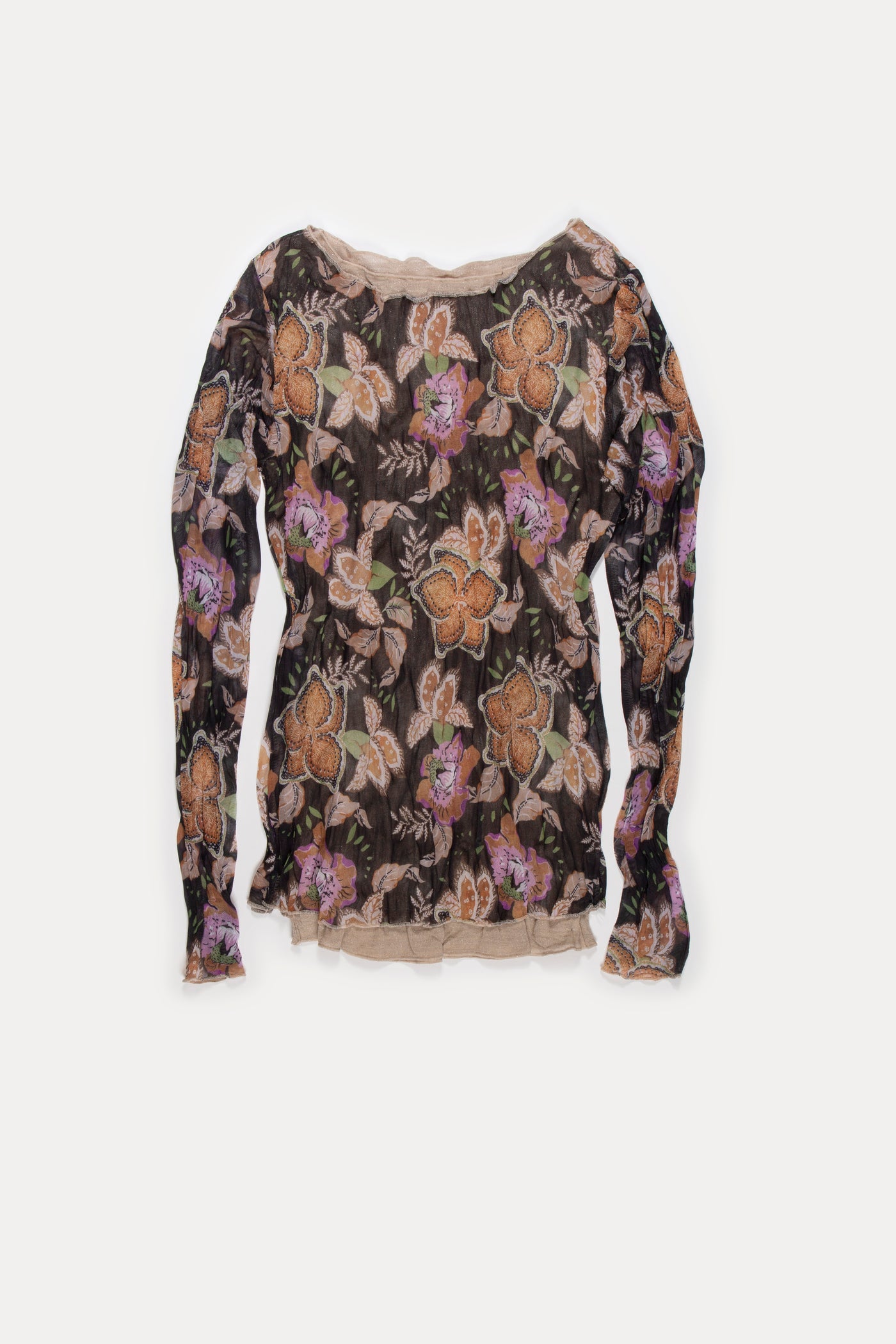 MAGLIA DOPPIA TULLE FLOWER