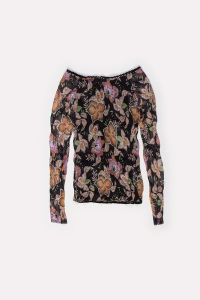 MAGLIA RAGLAN TULLE FLOWER