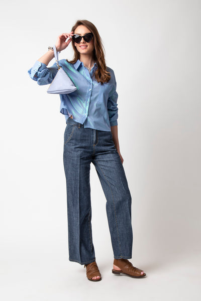DENIM PALAZZO CHINO LEGGERO