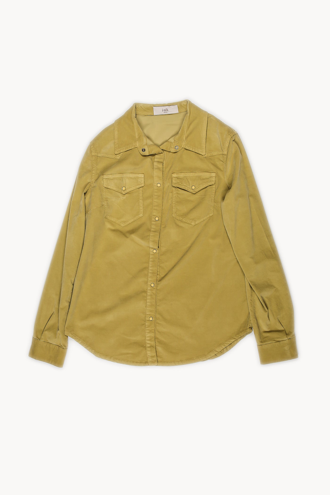 CAMICIA SLIM VELLUTO LISCIO