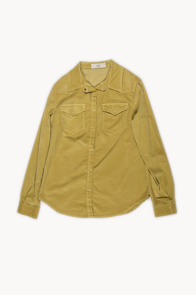 CAMICIA SLIM VELLUTO LISCIO