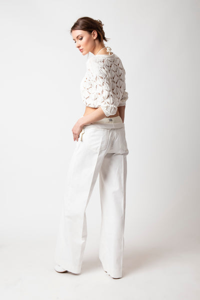 PANT. PALAZZO COTONE/TENCEL